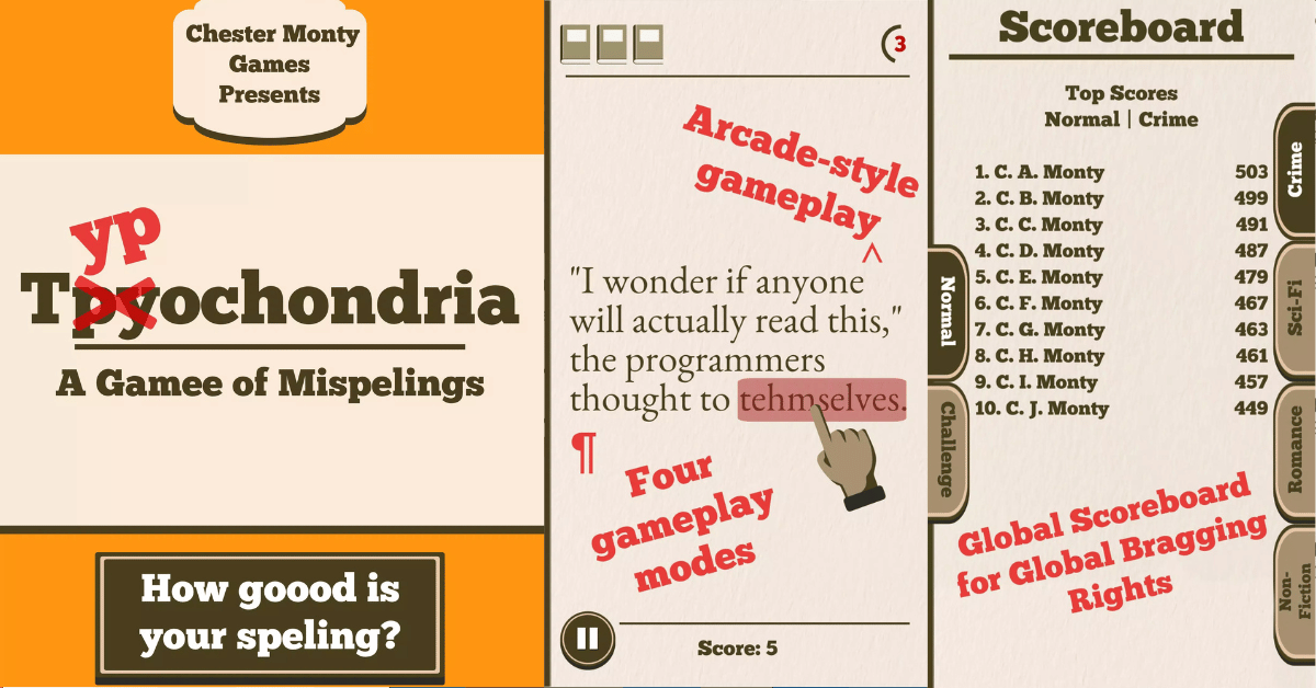 Typochondria: Test Your Typing Skills